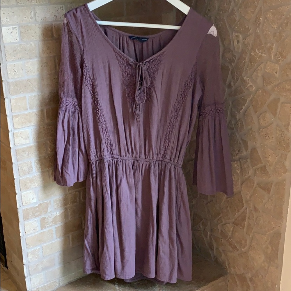 Lacey purple dress